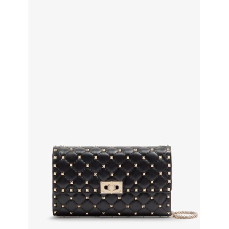Rockstud Spike leather shoulder bag with iconic all-over studs