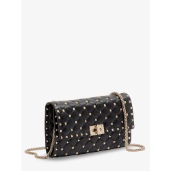 Rockstud Spike leather shoulder bag with iconic all-over studs