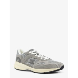 Runner mesh and suede sneakers with side logo