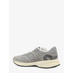 Runner mesh and suede sneakers with side logo