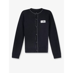 Wool blend cardigan with front Numeric detail