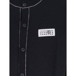 Wool blend cardigan with front Numeric detail