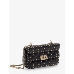 Rockstud Spike leather shoulder bag with iconic all-over studs