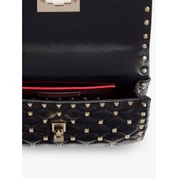 Rockstud Spike leather shoulder bag with iconic all-over studs