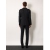 Stretch virgin wool tuxedo with satin profiles