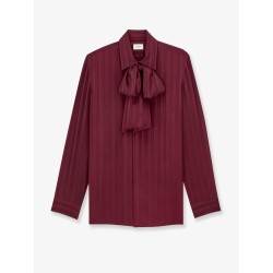 Cassandre Lavallière striped silk jacquard shirt