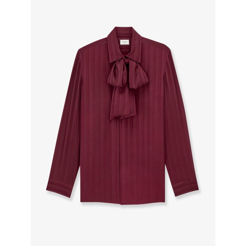 Cassandre Lavallière striped silk jacquard shirt
