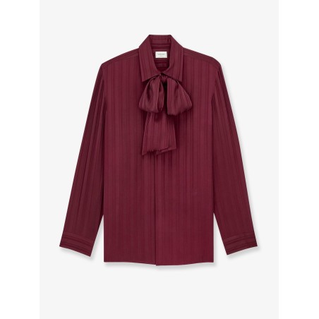 Cassandre Lavallière striped silk jacquard shirt
