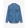 Loose denim shirt