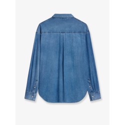 Loose denim shirt