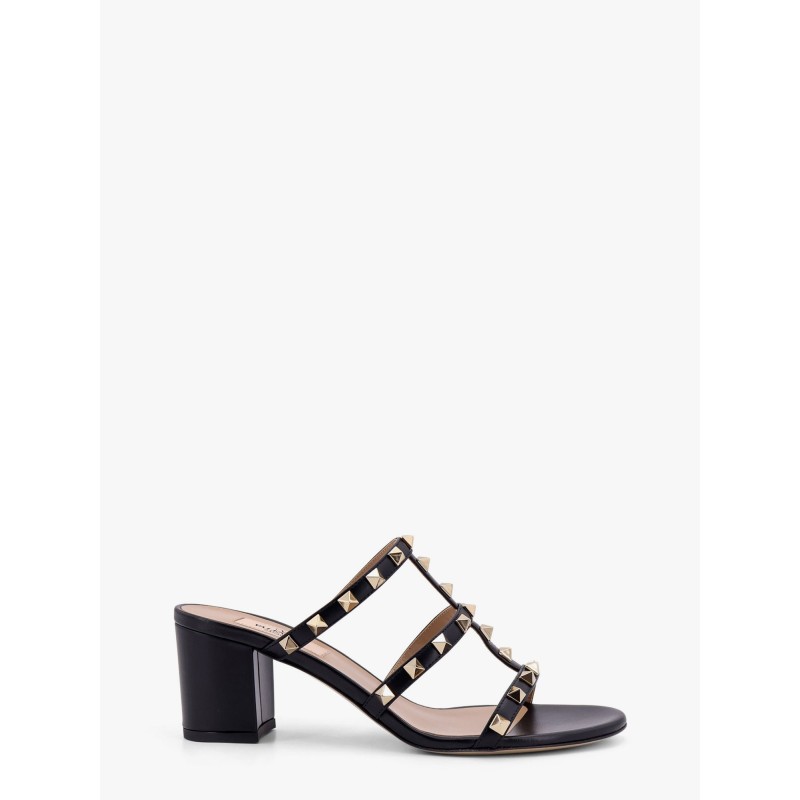 Rockstuds leather sandals with iconic all-over studs