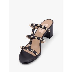 Rockstuds leather sandals with iconic all-over studs