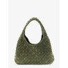 Campana Intrecciato suede shoulder bag