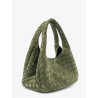 Campana Intrecciato suede shoulder bag