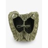 Campana Intrecciato suede shoulder bag