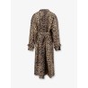 Nylon trench with animal print