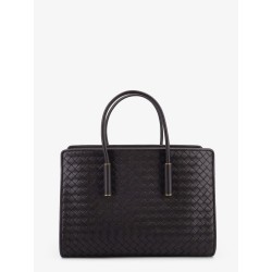Barbara leather handbag with Intrecciato motif