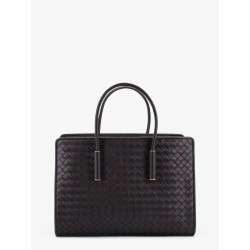 Barbara leather handbag with Intrecciato motif
