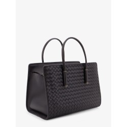 Barbara leather handbag with Intrecciato motif
