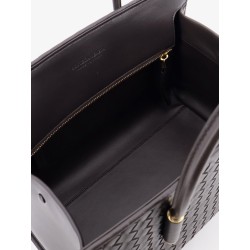 Barbara leather handbag with Intrecciato motif