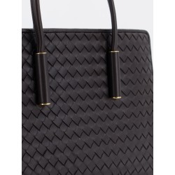 Barbara leather handbag with Intrecciato motif
