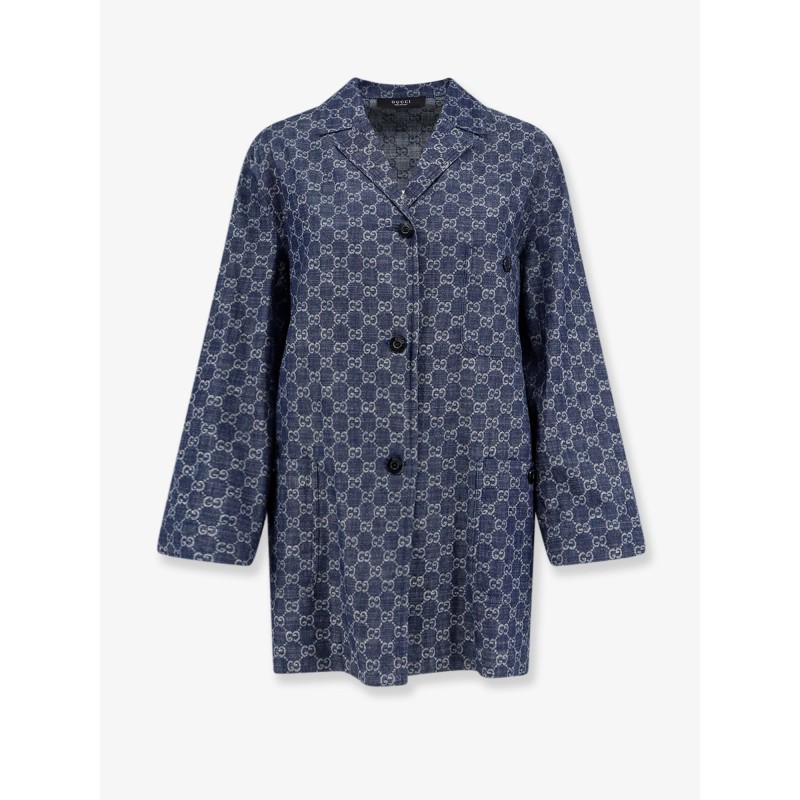 Cotton shirt with all-over GG motif