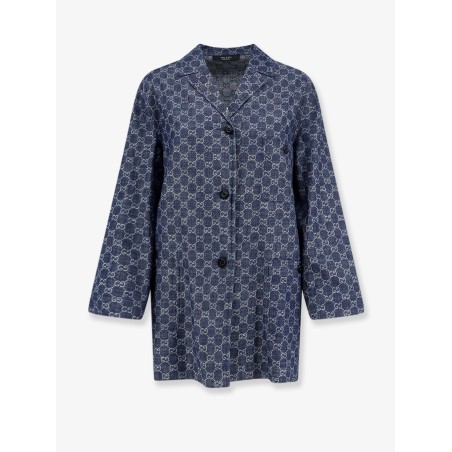 Cotton shirt with all-over GG motif