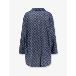 Cotton shirt with all-over GG motif