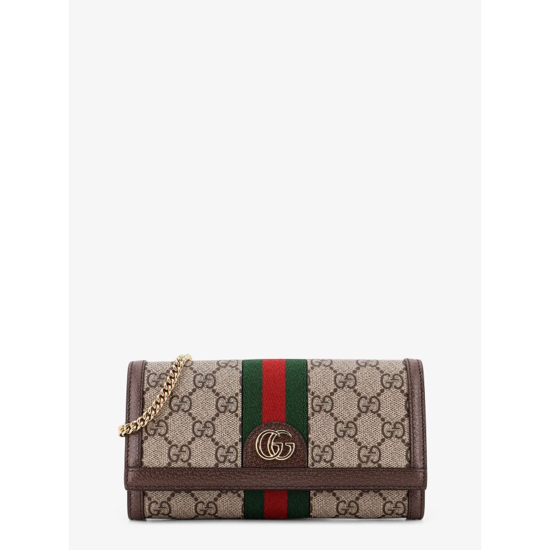 Ophidia GG Supreme Fabric and leather crossbody bag