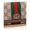 Ophidia GG Supreme Fabric and leather crossbody bag