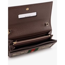 Ophidia GG Supreme Fabric and leather crossbody bag