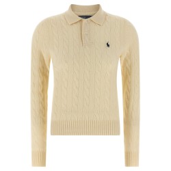 Braided polo shirt