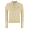 Braided polo shirt