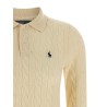 Braided polo shirt