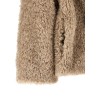 Curled shearling effect coat