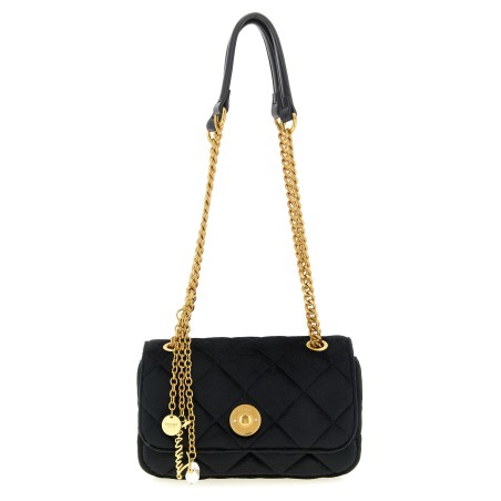 Shaved velvet shoulder strap