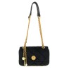 Shaved velvet shoulder strap