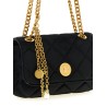 Shaved velvet shoulder strap