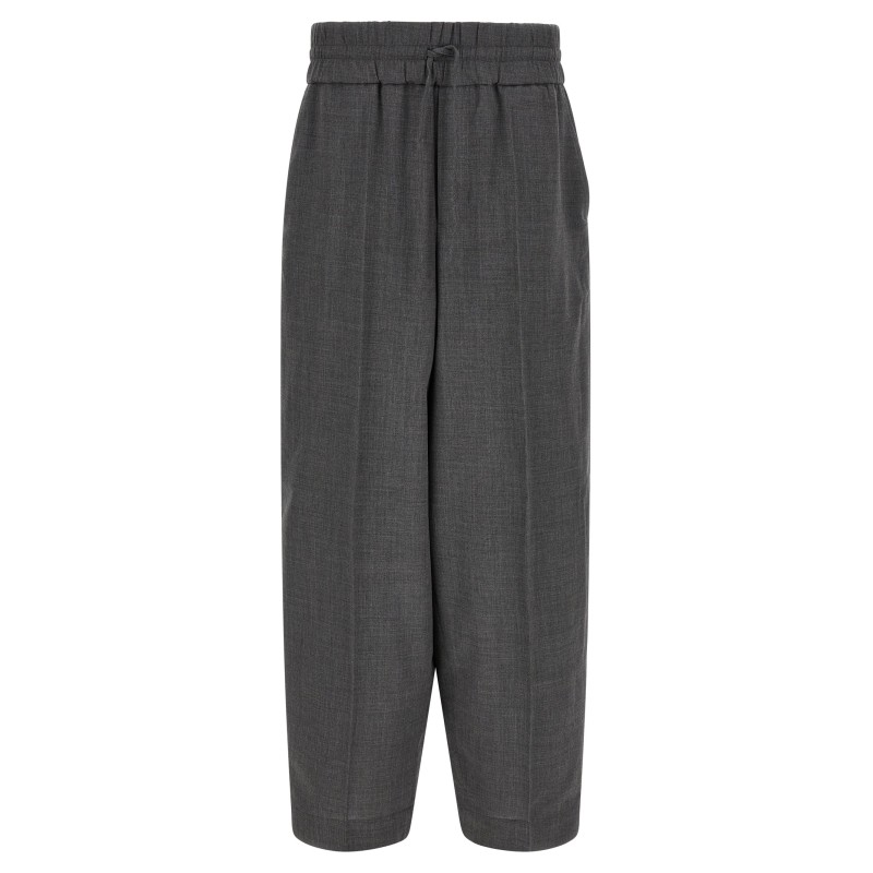 Mélange wool pants