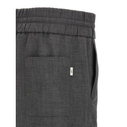 Mélange wool pants