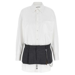 'Pre-Styled Shirt Dress W Chain' dress