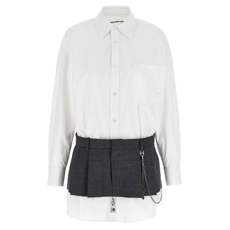 'Pre-Styled Shirt Dress W Chain' dress