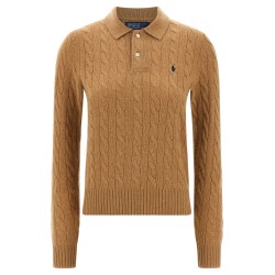 Braided polo shirt