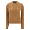 Braided polo shirt
