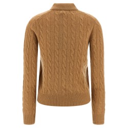 Braided polo shirt