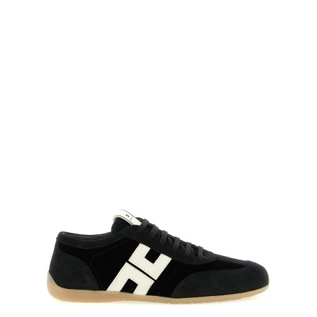 Nappa and velvet sneakers