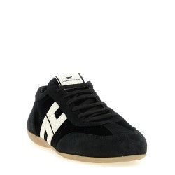 Nappa and velvet sneakers