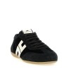 Nappa and velvet sneakers