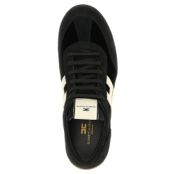 Nappa and velvet sneakers
