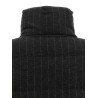 Micro sequin pinstriped crop down jacket